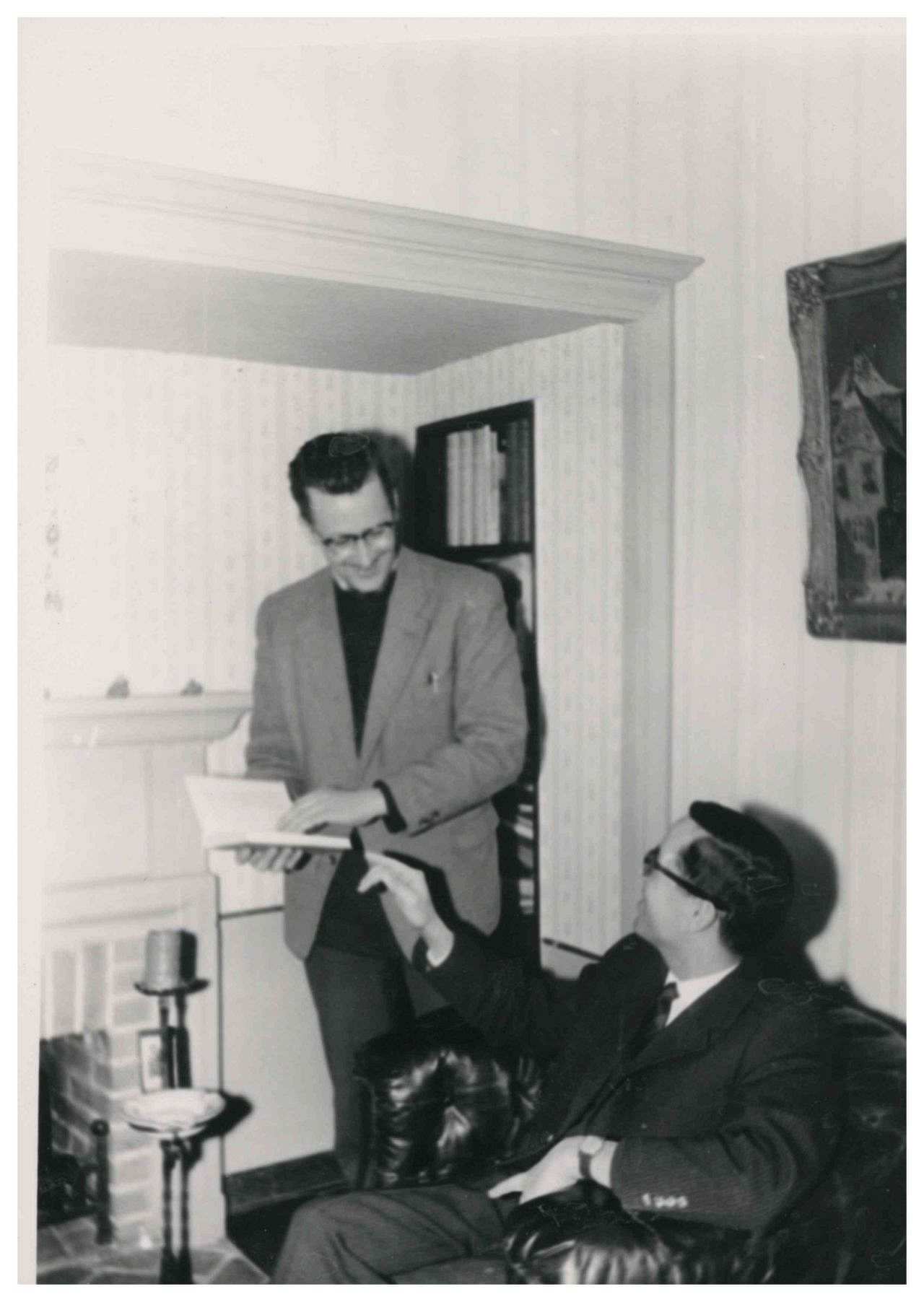 Foto Zeitzeuge Lutz Rackow mit Prof. Ferdinand Piedmont