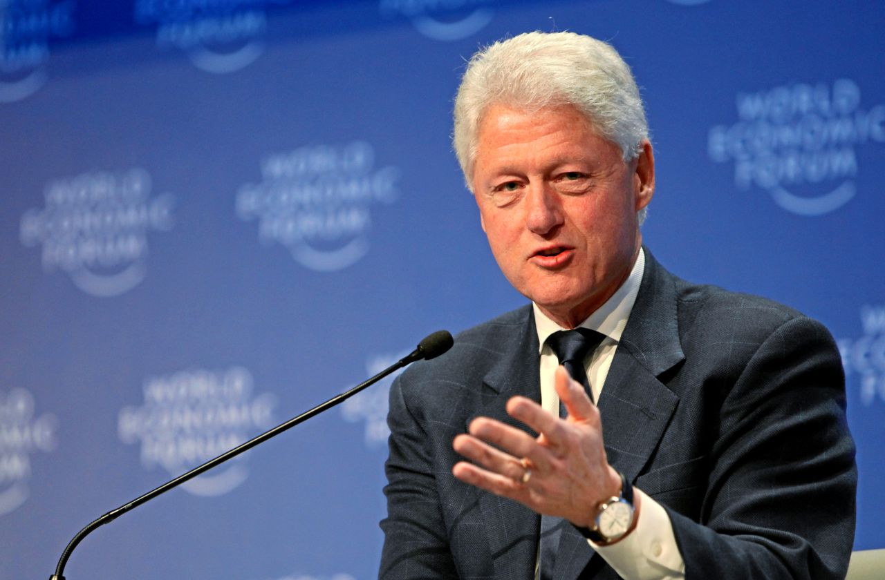 Bill Clinton in Davos, 2009.