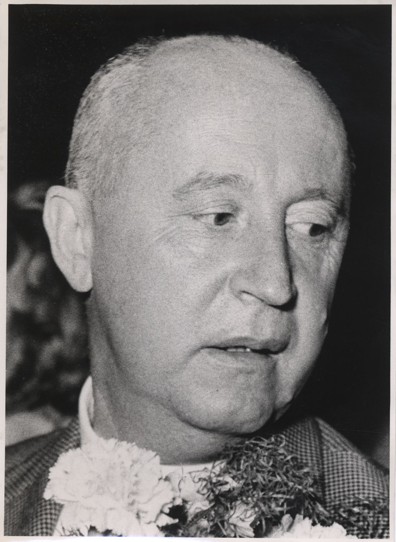 Modeschöpfer Christian Dior, 1950er Jahre.