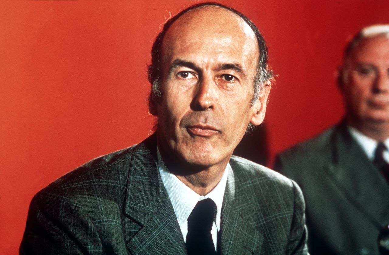 Fotografie des französischen Staatspräsidenten Valéry Giscard d'Estaing, 1976.