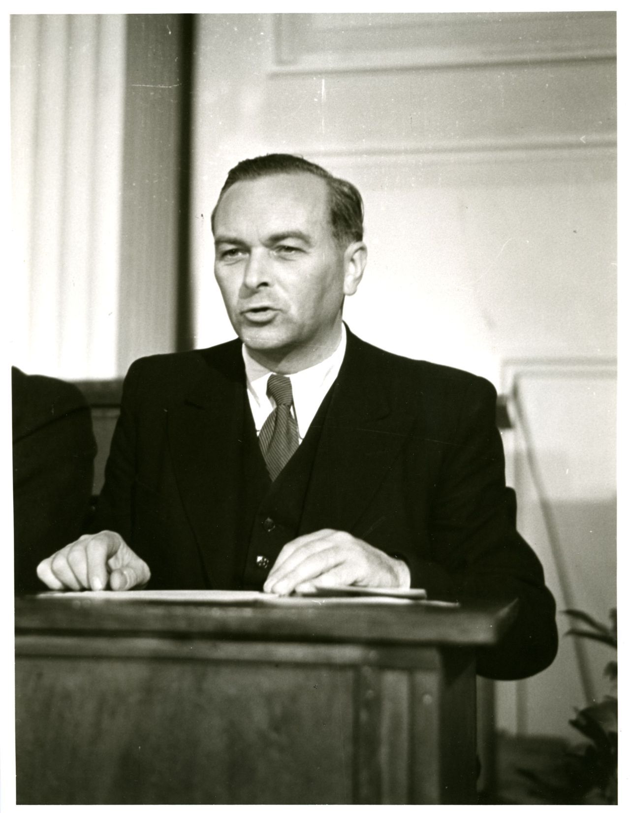 Karl Hamann, DDR-Minister für Handel und Versorgung, 1949.
