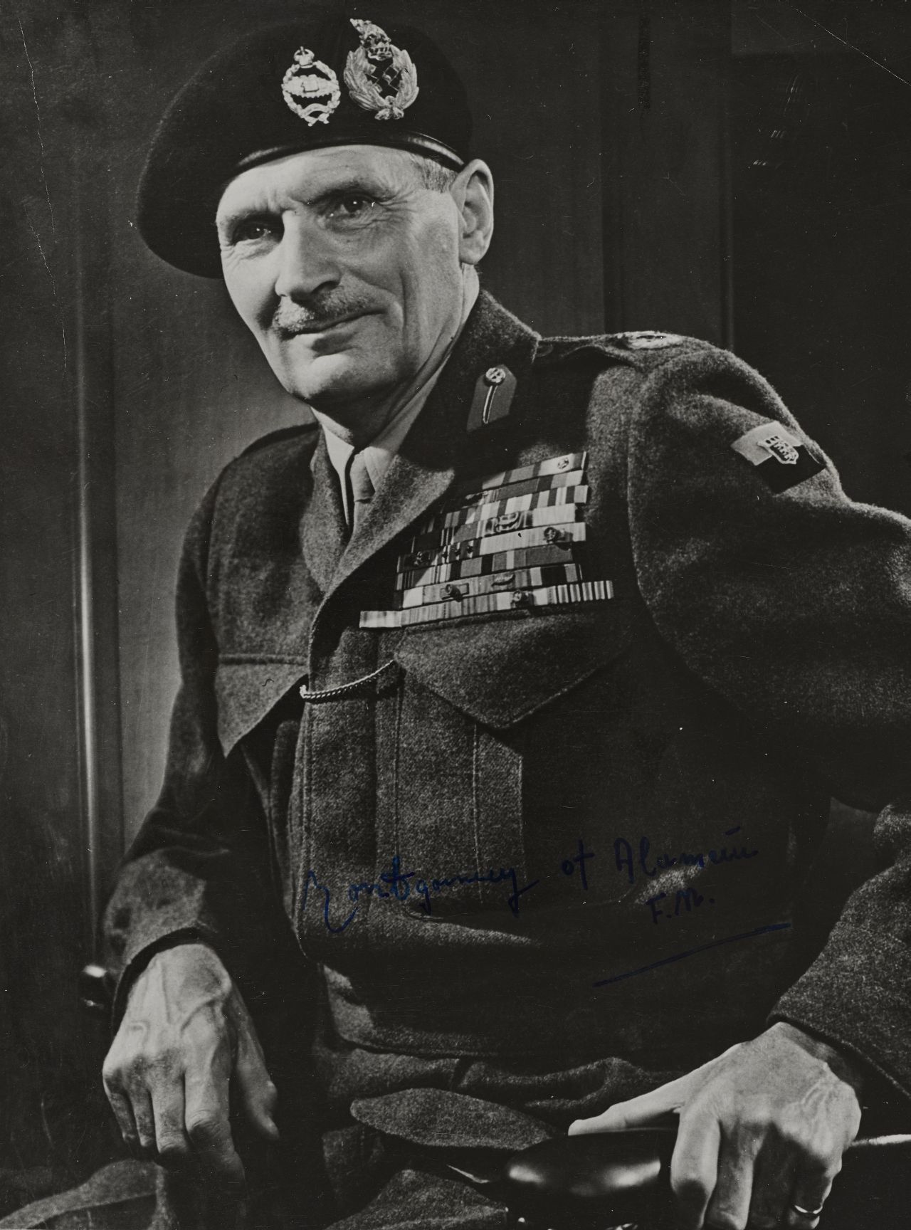 Porträtfoto von Feldmarschall Bernard L. Montgomery, Oberbefehlshaber der britischen Streitkräfte und Mitglied im Alliierten Kontrollrat, 1946-1951