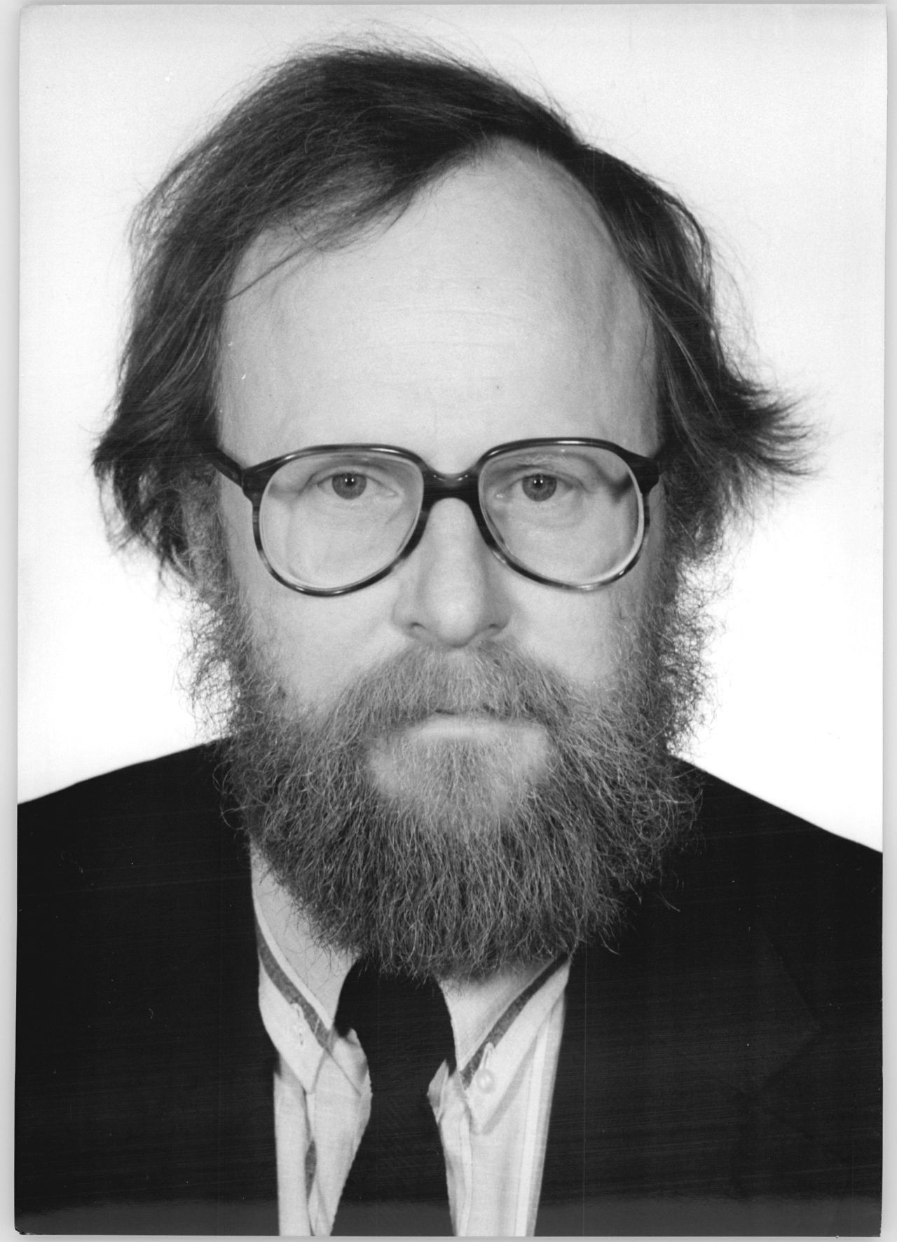 Porträtfoto des Politikers Wolfgang Thierse, 1990.
