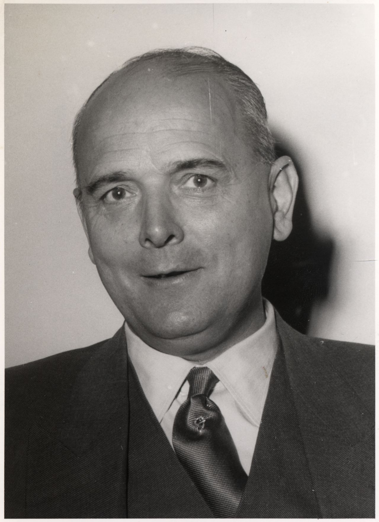 Porträtfotografie von Franz-Josef Wuermeling, Bundesminister für Familienfragen (1953-1962)