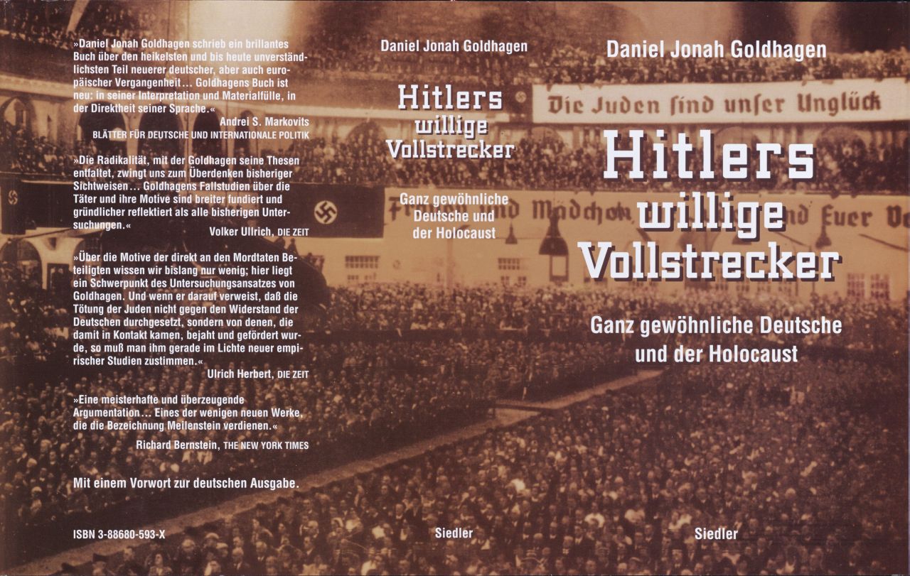 Buchcover: Daniel Jonah Goldhagen: Hitlers willige Vollstrecker. Ganz gewöhnliche Deutsche und der Holocaust.