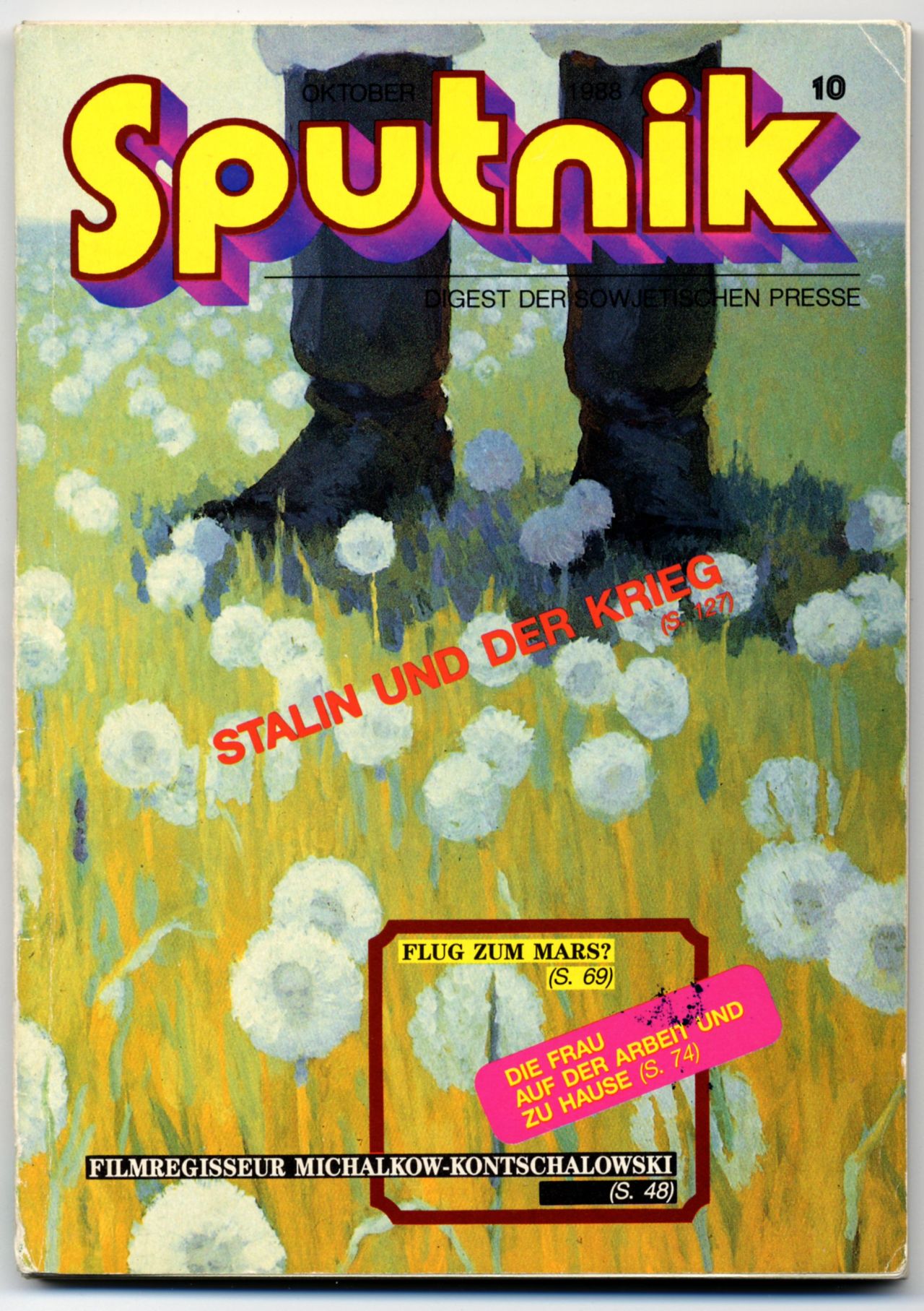 Buch Heft Sputnik September 1988 