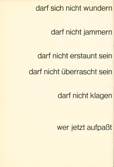 Dreiseitiger Aufruf gegen die Notstandsgesetze mit dem Titel: Wer jetzt nicht aufpaßt 