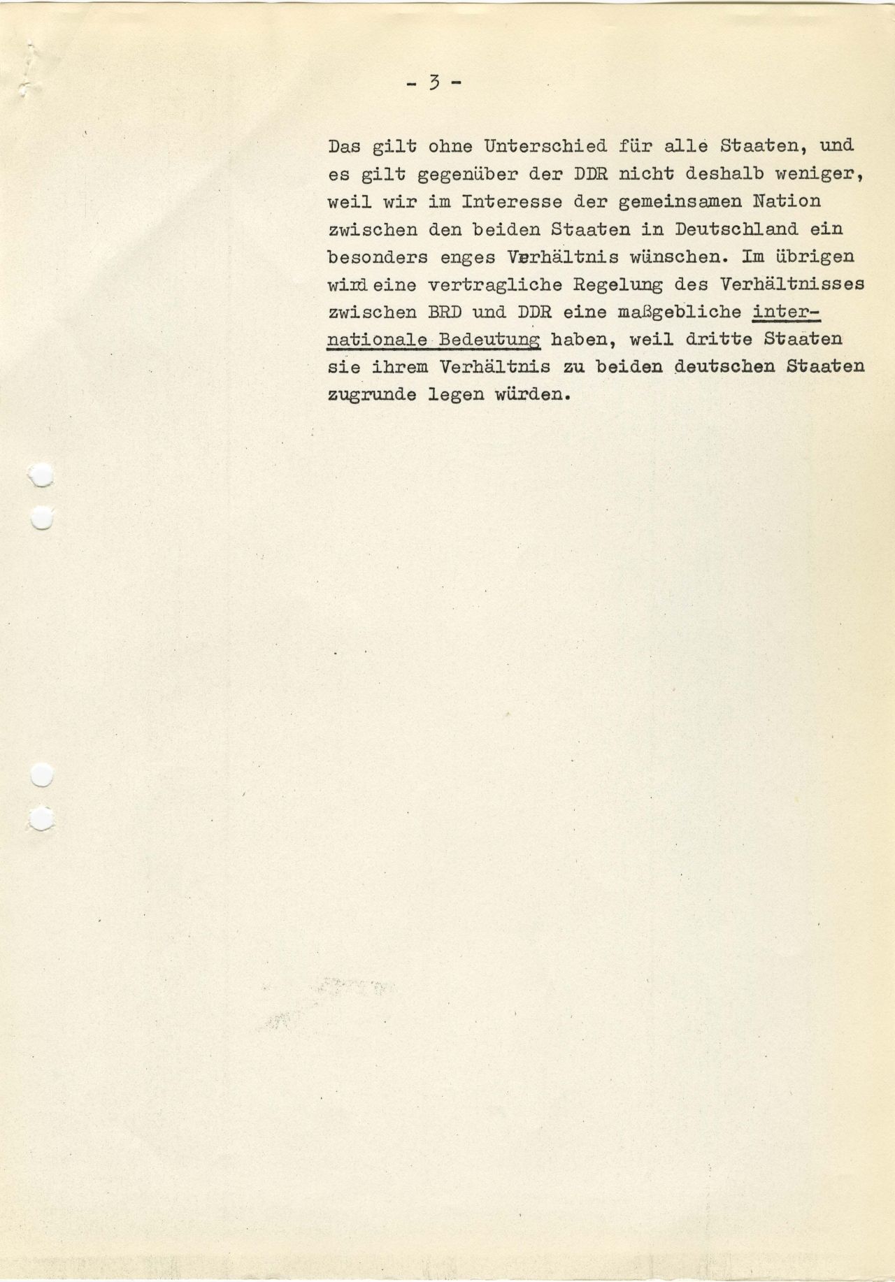 Dokument des Bundeskanzleramts, das für Bundeskanzler Willy Brandt Argumente für das deutsche-deutsche Gipfelgespräch mit dem Ministerratsvorsitzenden der Deutschen Demokratischen Republik (DDR), Willi Stoph, am 19. März 1970 in Erfurt zusammenfasst. Gegenstand sind die deutsch-deutschen Beziehungen.