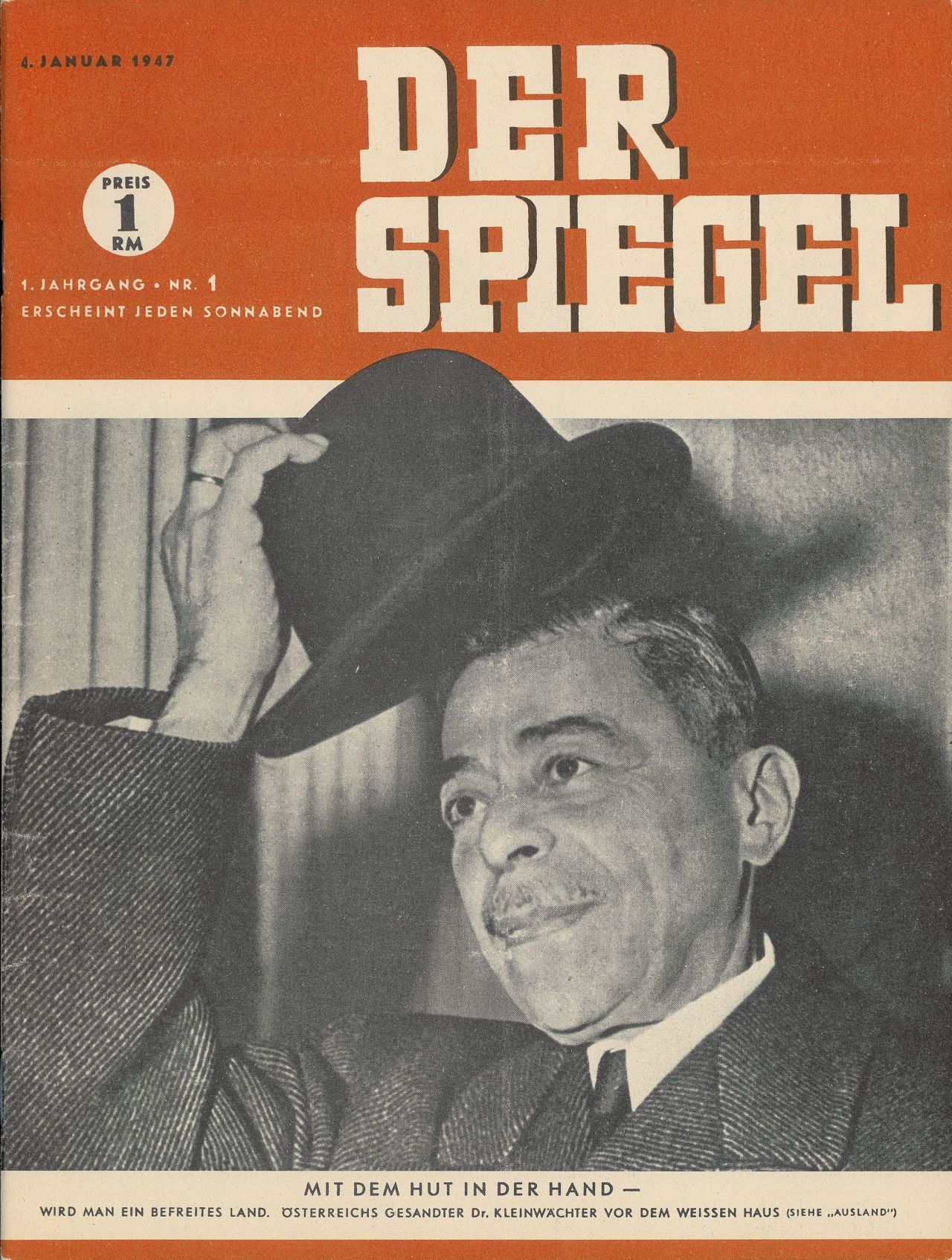 LeMO-Objekt: Erstes Spiegel-Heft 1.1947