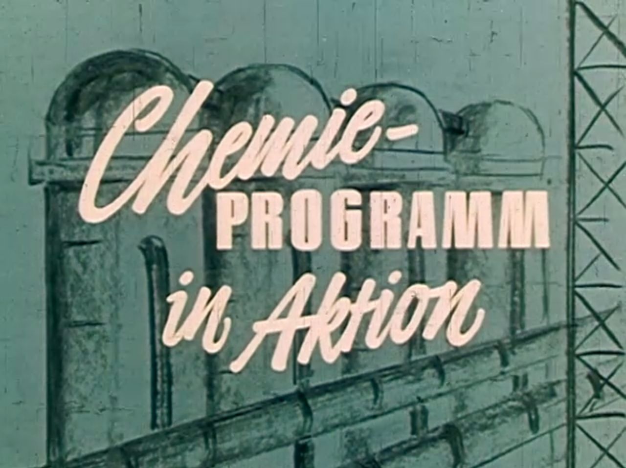 Ausschnitte aus DDR-Dokumentationen zum staatlichen Chemieprogramm.